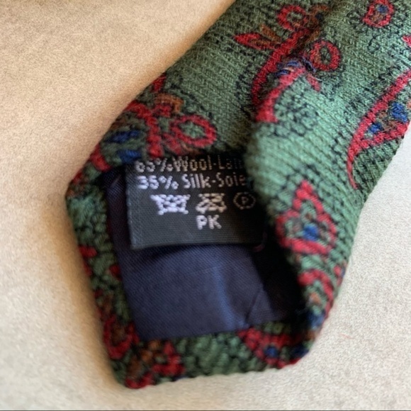 Dunhill Classic Wool-Silk Blend Paisley Tie - Picture 8 of 8